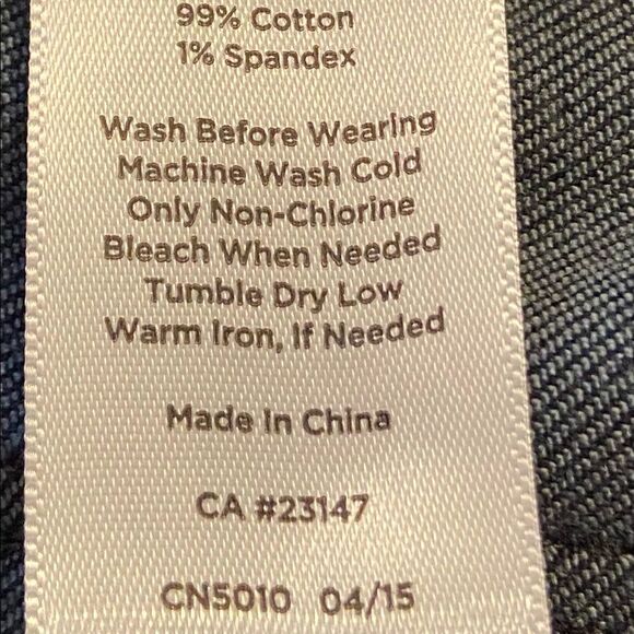 Talbots NWOT Curvy dark wash denim jeans 10 - Picture 8 of 8